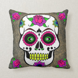 Mexicaans Folk Art Sugar Skull Sierkussen