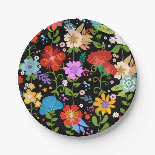 Mexicaans Folk Art Wedding Papieren Bordje (Voorkant)