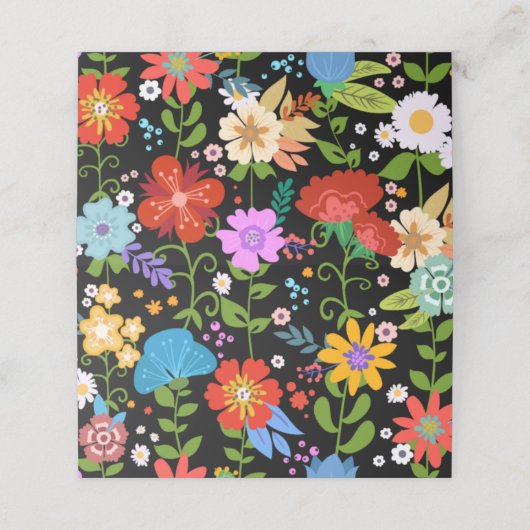 Mexicaans Folk Art Wedding Plaatskaartje (Buitenkant ongevouwen)