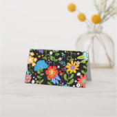 Mexicaans Folk Art Wedding Plaatskaartje (Voorkant)