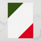 Mexicaans Folk Floral Heart Red Weddenschap gepers Folie Uitnodiging (Achterkant)