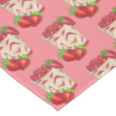 Mexicaans Fresas Con Crema aardbeien en crème Tafelkleed (Gekanteld)