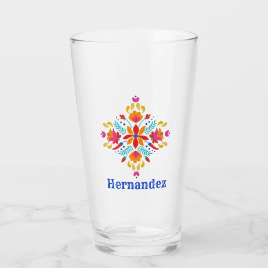 Mexicaans geïnspireerd Gepersonaliseerd bier Glas (Voorkant)