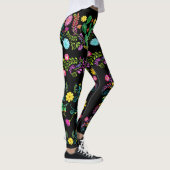 Mexicaans geschilderd Waterverf bloemen Pop Leggin Leggings (Rechts)