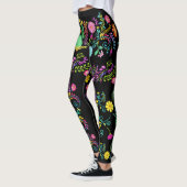 Mexicaans geschilderd Waterverf bloemen Pop Leggin Leggings (Links)