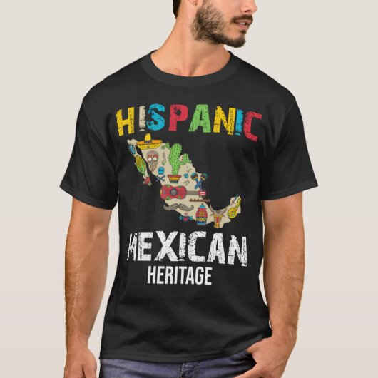 Mexicaans Gezegde slogan Spaans Mexicaans erfgoed T-shirt (Voorkant)