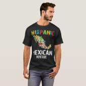Mexicaans Gezegde slogan Spaans Mexicaans erfgoed T-shirt (Voorkant volledig)