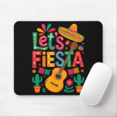 Mexicaans grappig laten we fiesta cinco de mayo muismat (Met muis)