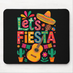Mexicaans grappig laten we fiesta cinco de mayo muismat