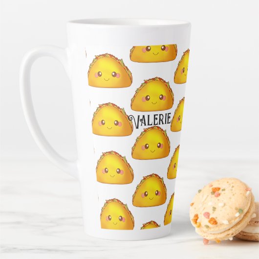 Mexicaans Ground Beef Hard Shell Taco Latte Mok (In situ)