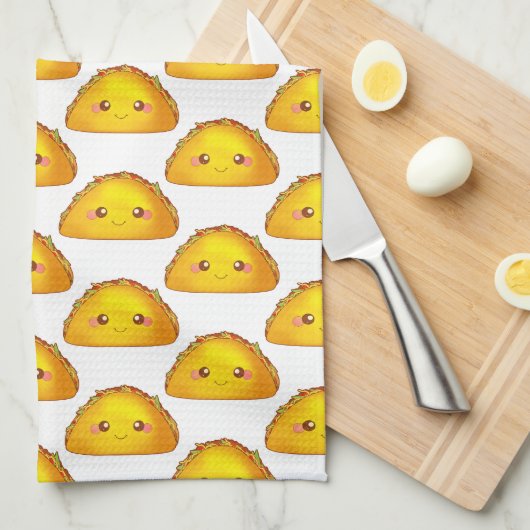 Mexicaans Ground Beef Hard Shell Taco Theedoek (Quarter Fold)