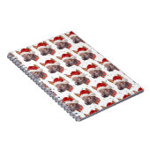 Mexicaans hairless Hondenras kerststerren Notitieboek (Rechterzijde)