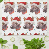 Mexicaans hairless Hondenras kerststerren Theedoek (Gevouwen)