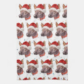 Mexicaans hairless Hondenras kerststerren Theedoek (Verticaal)