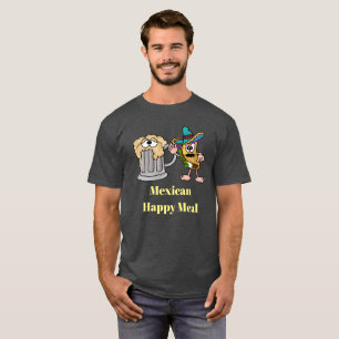Mexicaans Happy Meal Taco en Bier T-shirt