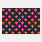 Mexicaans Hart Party Zwart Inpakpapier Vel (Voorkant)