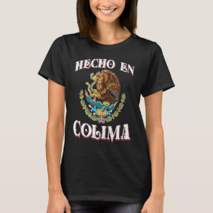 Mexicaans Hecho en Colima Mexico - vlag Emblem T-shirt