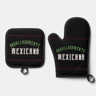 Mexicaans heren schort - Mexicaans grill schort Ovenwant & Pannenlap Set