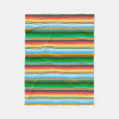 Mexicaans horizontale lijnenpatroon fleece deken (Voorkant)