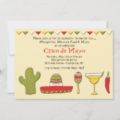 Mexicaans Icons Cinco de Mayo Uitnodiging (Voorkant)