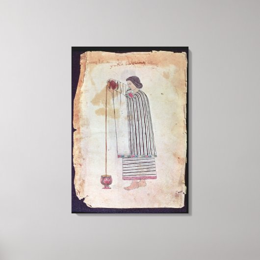 Mexicaans Indiaas Bereidingschocolade uit de Codex Canvas Afdruk (Voorkant)