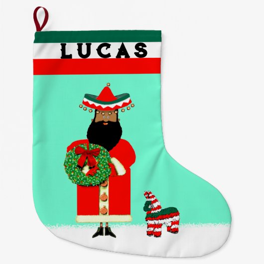 Mexicaans Kerstcadeau Grote Kerstsok (Voorkant)