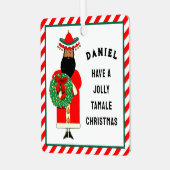 Mexicaans kerstkeramisch sierlijk metalen ornament (Voorkant links)