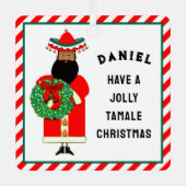 Mexicaans kerstkeramisch sierlijk metalen ornament (Voorkant)