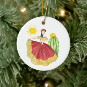 Mexicaans Kerstornament met Dancer Ornament