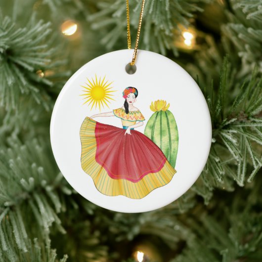 Mexicaans Kerstornament met Dancer Ornament (Boom)
