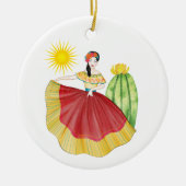 Mexicaans Kerstornament met Dancer Ornament (Voorkant)