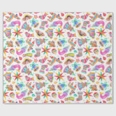 Mexicaans kerstpapier cadeaupapier (Vlak)