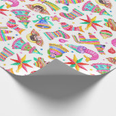 Mexicaans kerstpapier cadeaupapier (Hoek)
