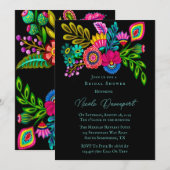 Mexicaans kleurrijk Flora Vrijgezellenfeest Kaart (Voorkant / Achterkant)