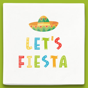 Mexicaans Kleurrijk Let's Fiesta Servet