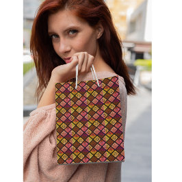 Mexicaans kleurrijk patroon Dia de los Muertos Medium Cadeauzakje