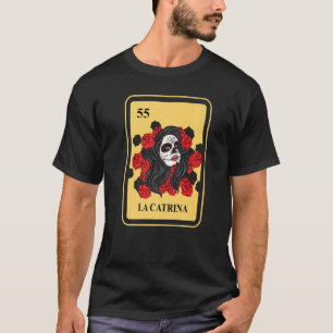 Mexicaans La Catrina Bingo kaartspel Traditioneel T-shirt