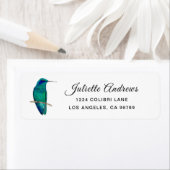 Mexicaans label voor Violetar Hummingbird (Insitu)