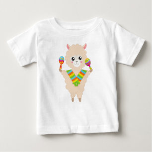 Mexicaans Llama, Cute Llama, Alpaca, Scarf, Maraca