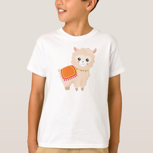 Mexicaans Llama, Cute Llama, Cute Alpaca, Baby Lla T-shirt (Voorkant)