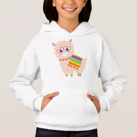 Mexicaans Llama, Cute Llama, Cute Alpaca, Glazen (Voorkant)