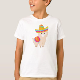 Mexicaans Llama, Cute Llama, Cute Alpaca, Sombrero T-shirt