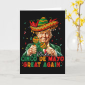 Mexicaans Maak Cinco De Mayo Groot Again Grappig T Kaart (Gele Bloem)