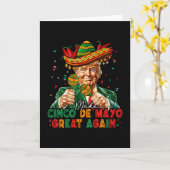 Mexicaans Maak Cinco De Mayo Groot Again Grappig T Kaart (Gele Bloem)