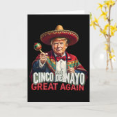 Mexicaans Maak Cinco De Mayo Groot Again Grappig T Kaart (Gele Bloem)