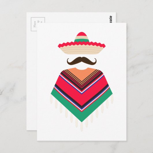 Mexicaans Man Briefkaart (Voorkant / Achterkant)