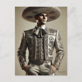Mexicaans man in Charrokostuum Briefkaart (Voorkant)