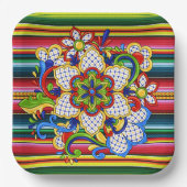 Mexicaans Mandala Papieren Bordje (Voorkant)