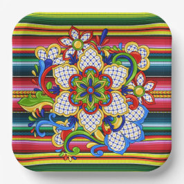 Mexicaans Mandala Papieren Bordje