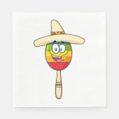 Mexicaans Maraca Paper Napkins Servet (Voorkant)